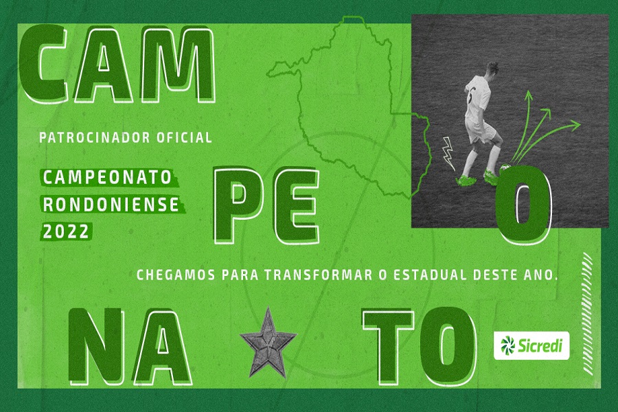 Pela primeira vez Sicredi é patrocinador oficial do Campeonato Rondoniense de Futebol 