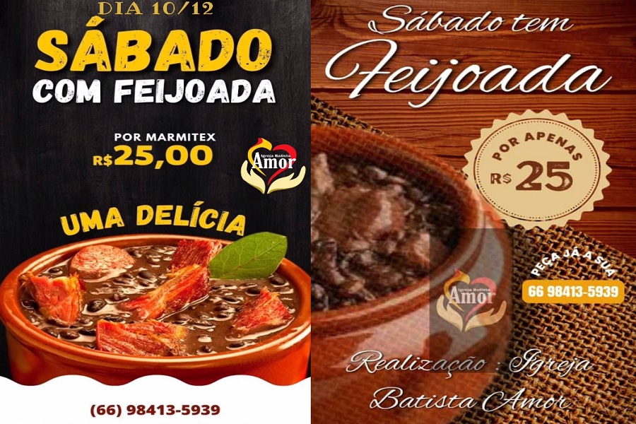 Igreja Batista Amor realiza sua Feijoada Solidária em Aripuanã 