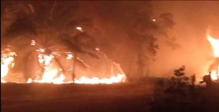 Fogo atinge Transpantaneira e se aproxima de pousadas 