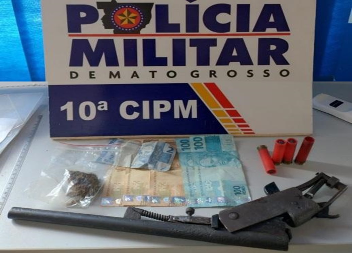 Suspeito com arma de fogo e sinais de embriaguez é preso pela PM em Aripuanã 