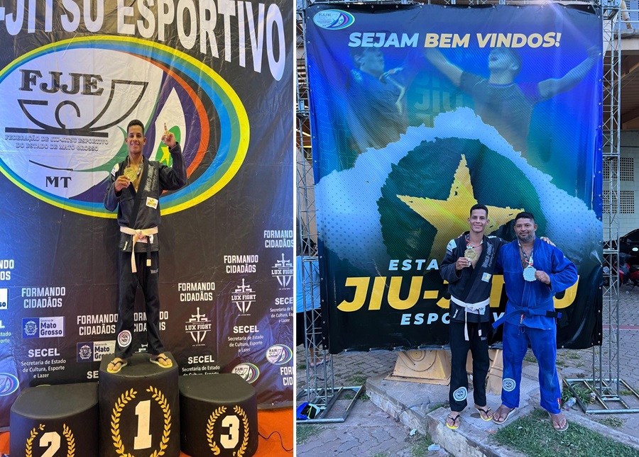 Atletas de Aripuanã faturam medalhas no Campeonato Estadual de Jiu Jitsu Esportivo em Cuiabá