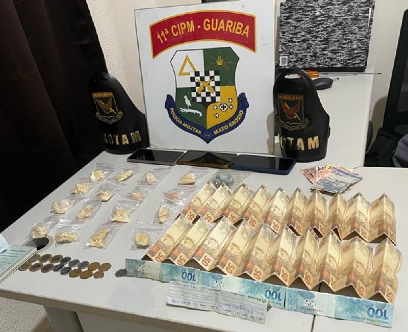 Três são presos por tráfico de drogas em Distrito de Colniza 