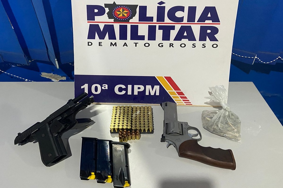Polícia Militar prende suspeito por ameaça contra ex-namorada e porte ilegal de arma de fogo em Aripuanã 