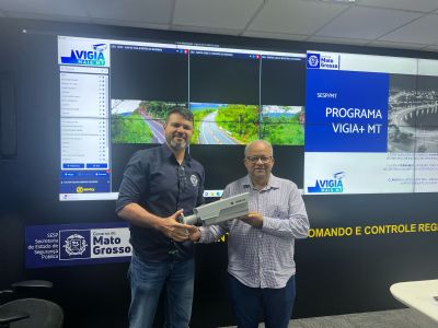 Programa Vigia Mais MT entrega 210 câmeras para municípios e instituições não governamentais 