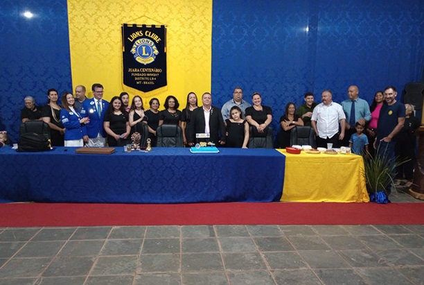 Em comemoração festiva Lions Clube de Juara recebeu governador e proporcionou jantar aos convidados 