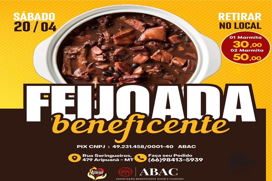 Aripuanã: Igreja Batista Amor realiza Feijoada Beneficente em prol da entidade 