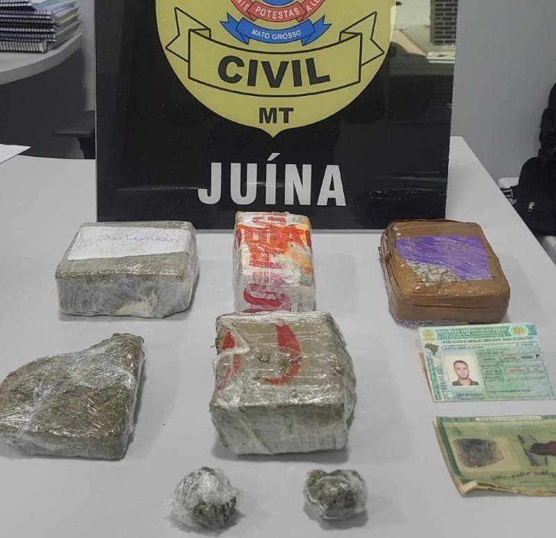 Polícia Civil de Juína prende vulgo "Satanás e Gurizinho" por tráfico de drogas 