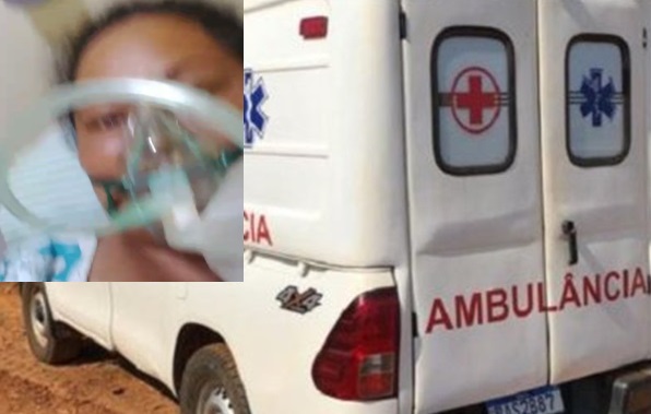 Porta de ambulância abre enquanto mulher é transportada em Aripuanã  