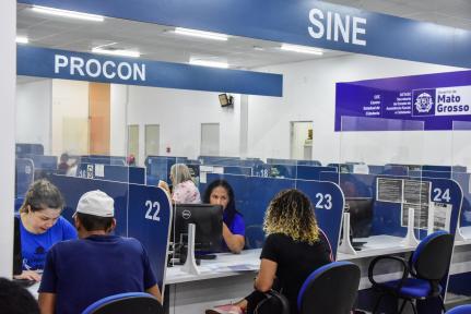 MT tem mais de 2,4 mil vagas de emprego disponibilizadas pelo Sine