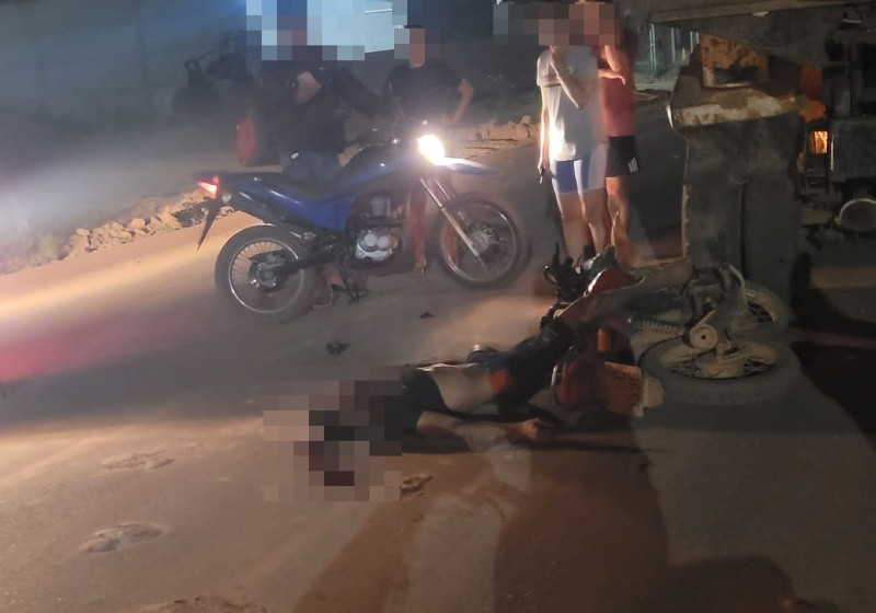 Motociclista fica gravemente ferido ao colidir em caminhão caçamba em Aripuanã  