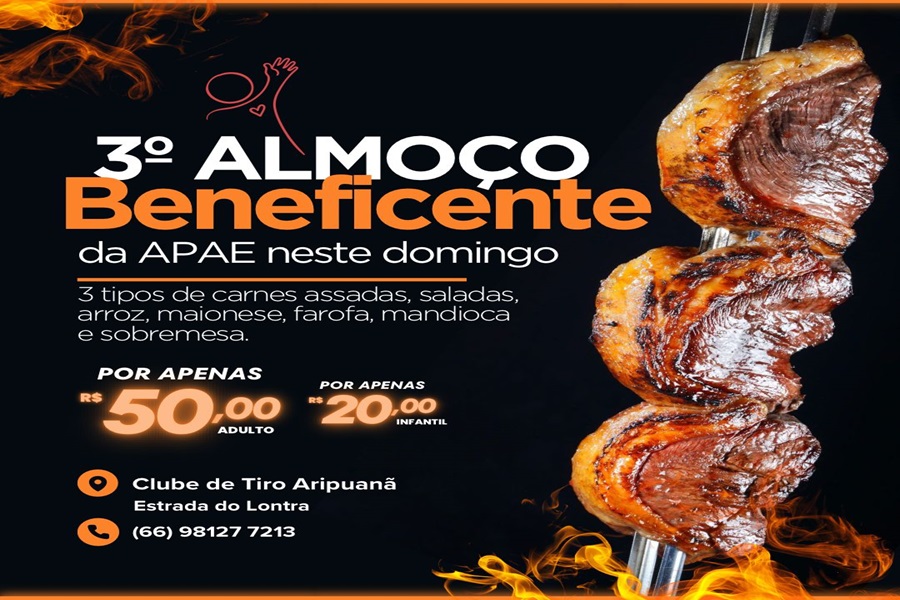 Almoço beneficente em prol da Apae será neste domingo na primeira Etapa Regional de Tiro em Aripuanã 