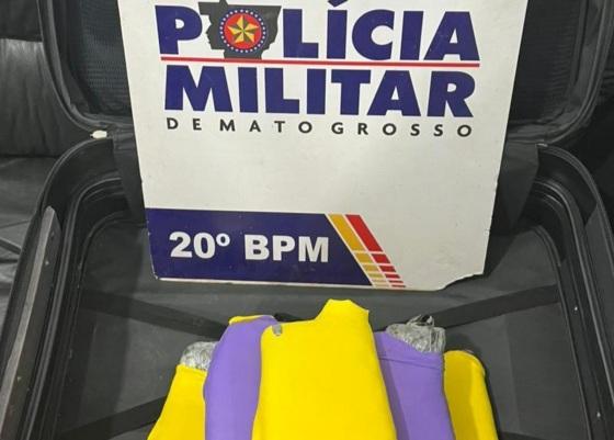 Polícia Militar apreende nove quilos de pasta base de cocaína em Juína 