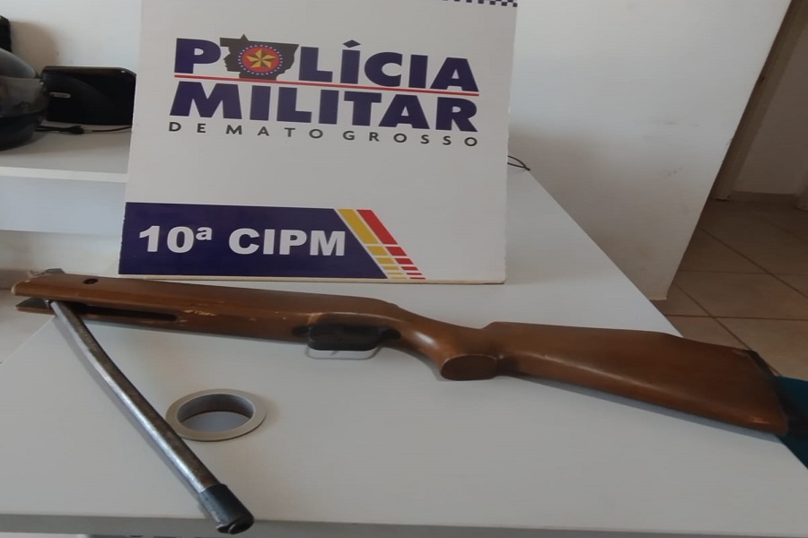 Homem de 51 anos é preso por porte ilegal de arma de fogo e maus-tratos a irmão em Aripuanã  