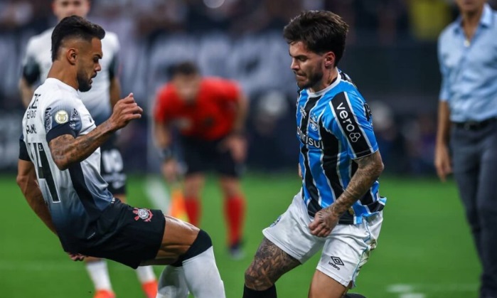 Em jogo com dois expulsos, Corinthians tem gol anulado e empata contra o Grêmio na Copa do Brasil 