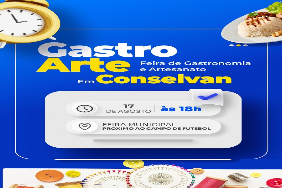 Aripuanã: Feira GastroArte será neste sábado em Conselvan 