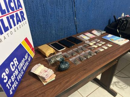Duas pessoas são presas em flagrante por tráfico de drogas no interior de MT 