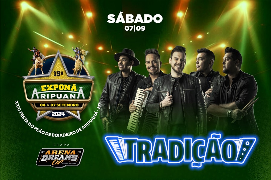 Grupo Tradição é confirmado na 15ª Exponã em Aripuanã   