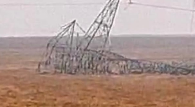 Vendaval derruba 4 torres de energia elétrica; 10 cidades no Nortão impactadas 