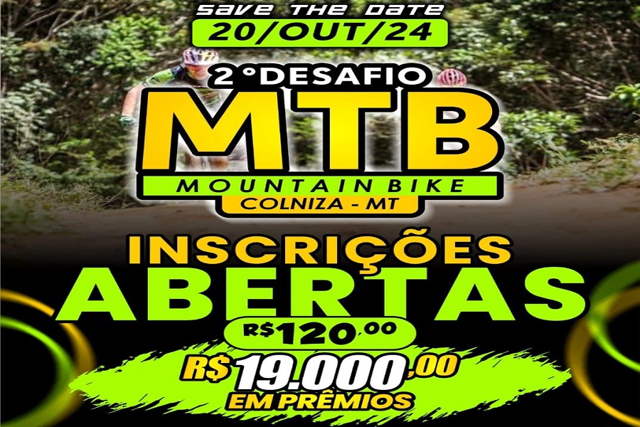 2º Desafio MTB de Mountain Bike em Colniza abre inscrições com premiação de R$ 19.000,00  