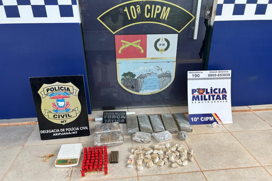 Operação policial em Aripuanã resulta na prisão de casal por tráfico de drogas 