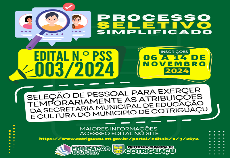 Prefeitura de Cotriguaçu abre 52 vagas em seletivo 