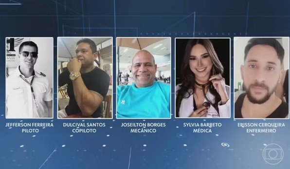 Cinco pessoas morrem na queda de um avião no interior de SP 