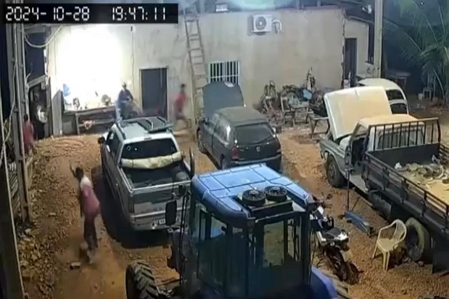 Aripuanã: Tiroteio em oficina mecânica termina com fuga de suspeitos em motocicleta; vídeo
