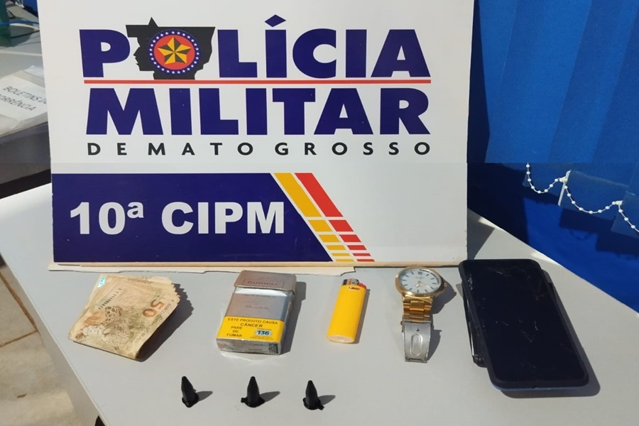 Homem é preso com drogas e por descumprir medida protetiva e ameaçar ex-companheira em Aripuanã