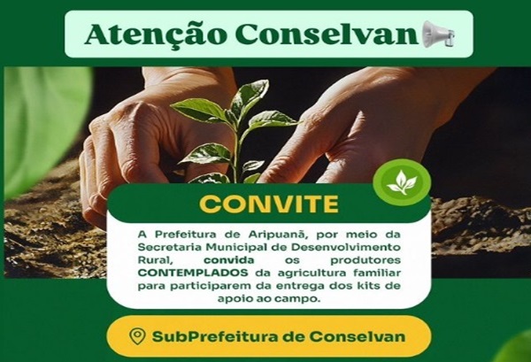 Prefeitura de Aripuanã realiza entrega de Kits de Apoio ao Campo para agricultores familiares 