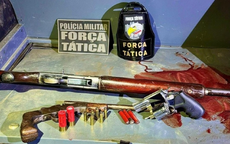 Quatro criminosos morrem baleados em confronto com policiais da Força Tática em Juína 