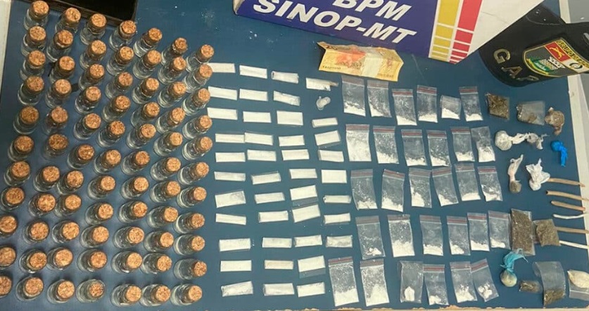 Sinop: operação fecha boate, apreende 169 porções de droga e sete são detidos 