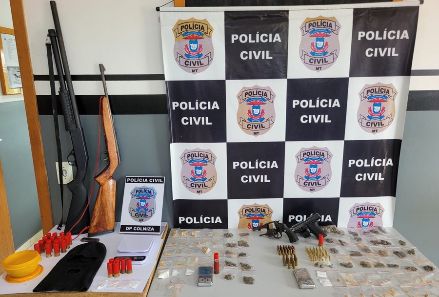 Operação da Polícia Civil contra o crime organizado prende cinco pessoas em Colniza 