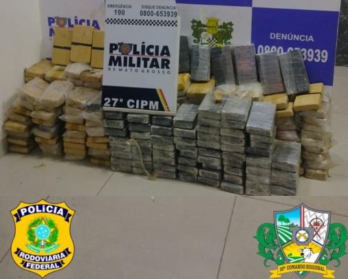 Homem de 44 anos é preso transportando 243 tabletes de cocaína em Confresa 