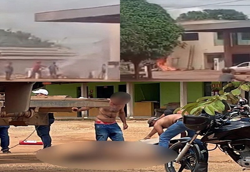 Homem sofre queimaduras graves em explosão em posto de combustível em Colniza 