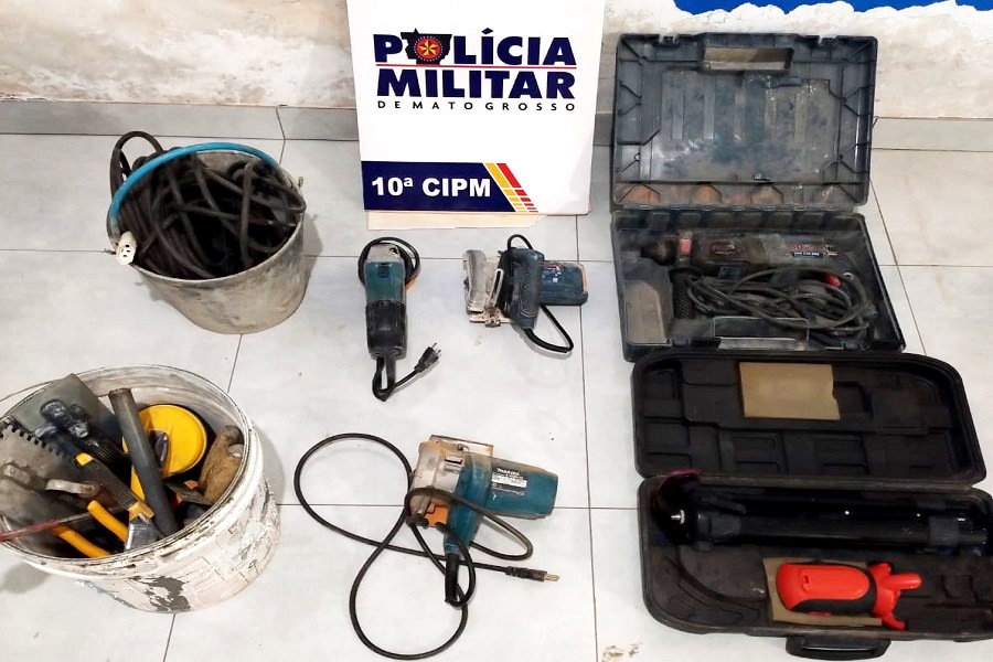 Aripuanã: Homem é preso em flagrante por furto de ferramentas em obra   