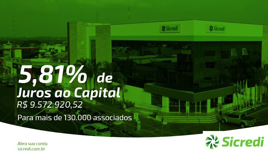 Associados da Sicredi Univales recebem mais de R$ 9,5 milhões em juros ao Capital Social  