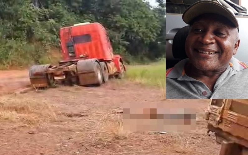 Homem morre atropelado pelo caminhão que ele consertava em Juína 