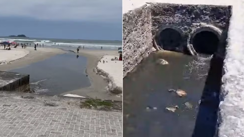 Esgoto clandestino pode ser a causa de surto de virose no litoral 