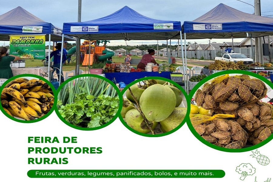 Feira da Agricultura Familiar movimenta a Praça do Residencial Dardanelos nesta quarta-feira em Aripuanã 