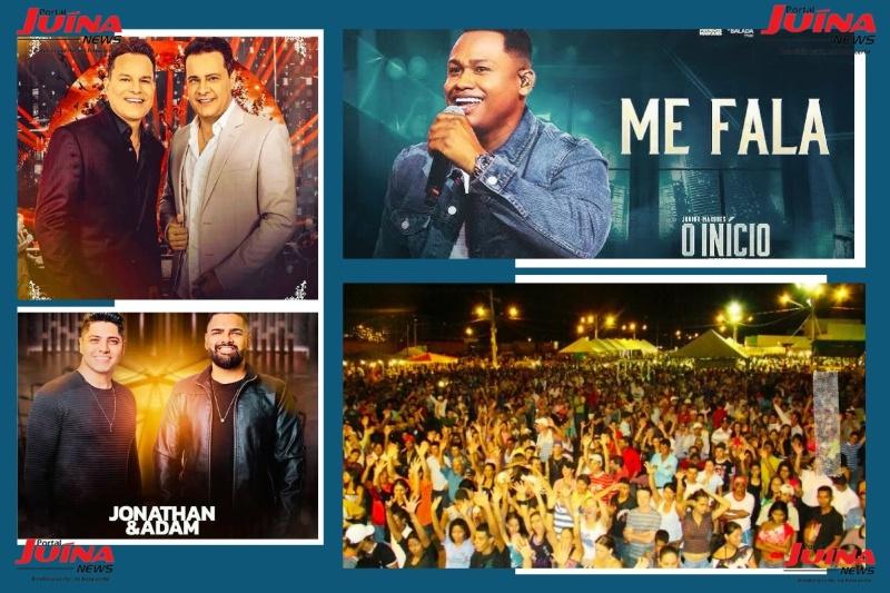 Aniversário de 43 anos de Juína terá shows nacionais; saiba quais 