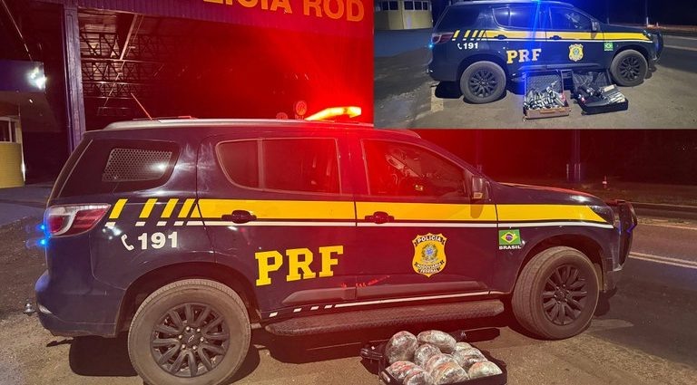 PRF apreende cerca de 45 kg de drogas em duas ações no mesmo dia em Alto Garças 