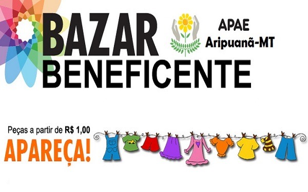 APAE de Aripuanã realiza Bazar Solidário nesta sexta-feira para arrecadar fundos à instituição 