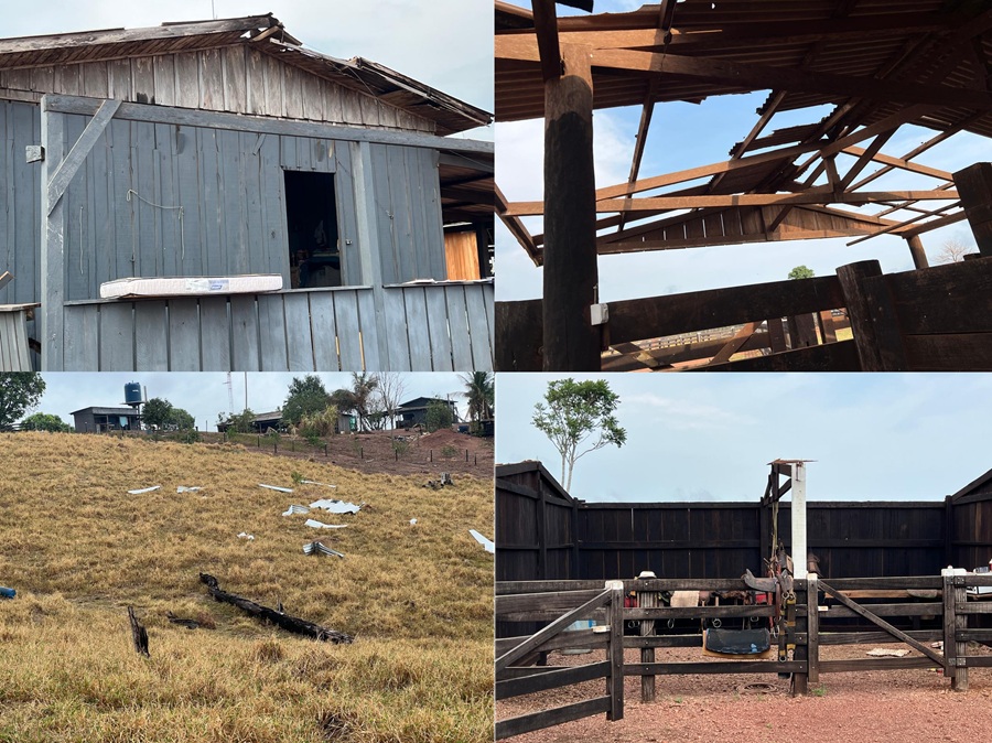 Tempestade causa estragos em propriedades rurais de Aripuanã 