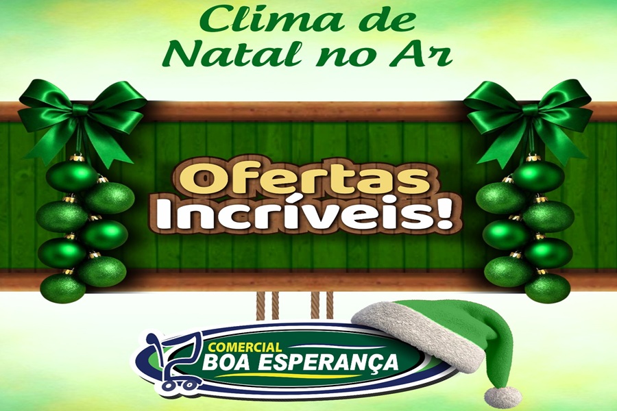 Com clima natalino, Comercial Boa Esperança lança campanha especial de ofertas em Aripuanã 