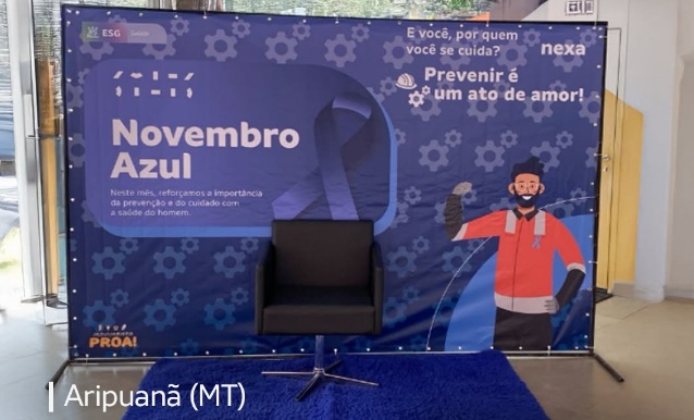 Nexa promove ações do Novembro Azul e reforça importância da saúde do homem em suas unidades 