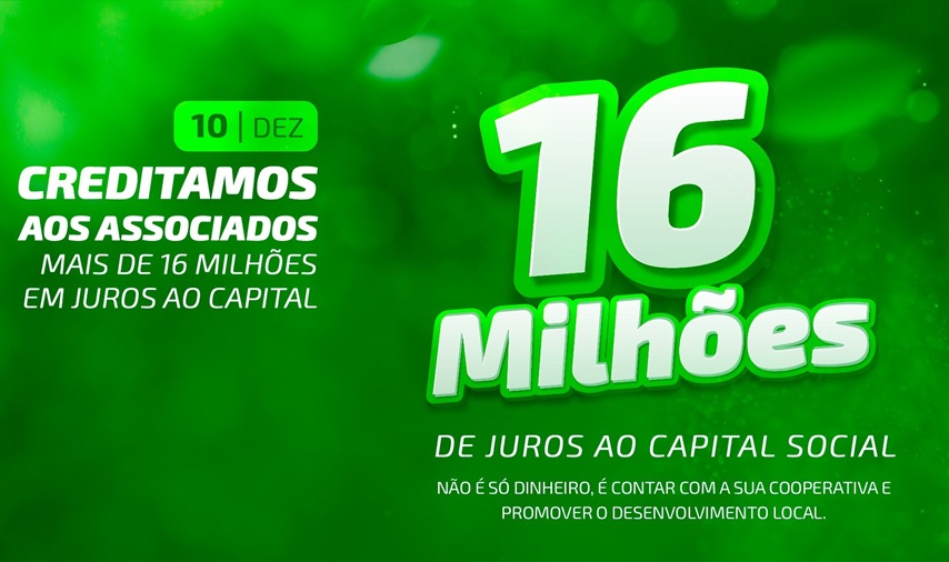 Associados da Sicredi Univales recebem mais de R$16 milhões em juros ao Capital Social 