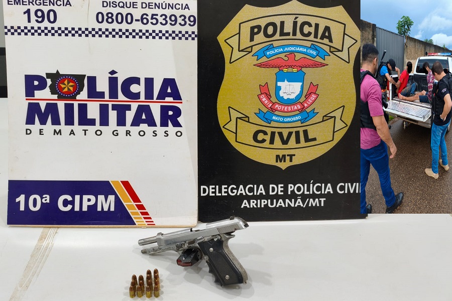 Dupla armada é presa após roubo e cárcere privado em lava-jato de Aripuanã 