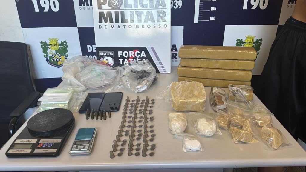 Força Tática detém dois faccionados por tráfico de drogas em Sorriso 