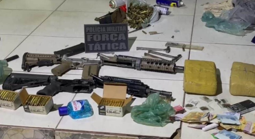 Quatro são mortos em confronto com a polícia em MT; fuzis e mais armas apreendidas 
