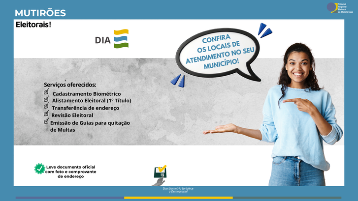 DIA E: Dez municípios concentram mais de 100 mil eleitores sem biometria